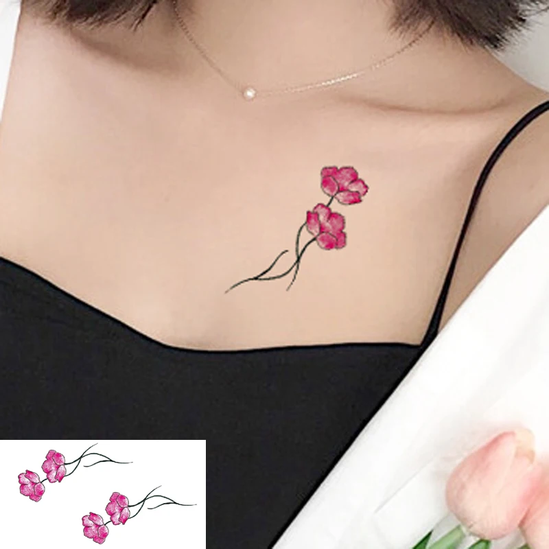 Цветные модные водонепроницаемые временные тату наклейки для женщин секс флэш