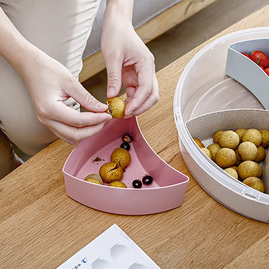 Поднос для столовых приборов двухслойный креативный кухонный набор в виде чаши с