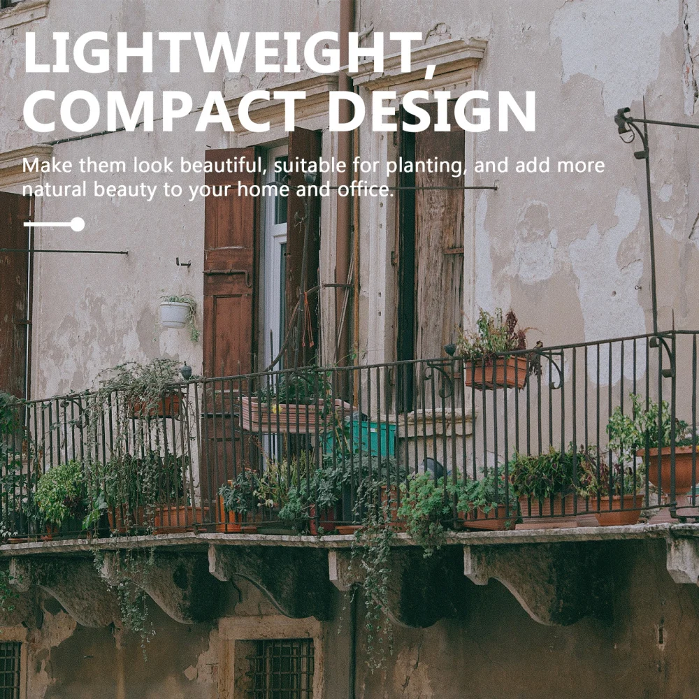 

1 Set Hanging Shelf Basket Railing Flowerpot Stand Balcony Planter Holder