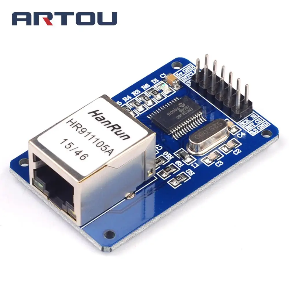 Мини ENC28J60 Ethernet LAN сетевой модуль для arduino 51 AVR SPI PIC STM32 LPC MCU макетная плата