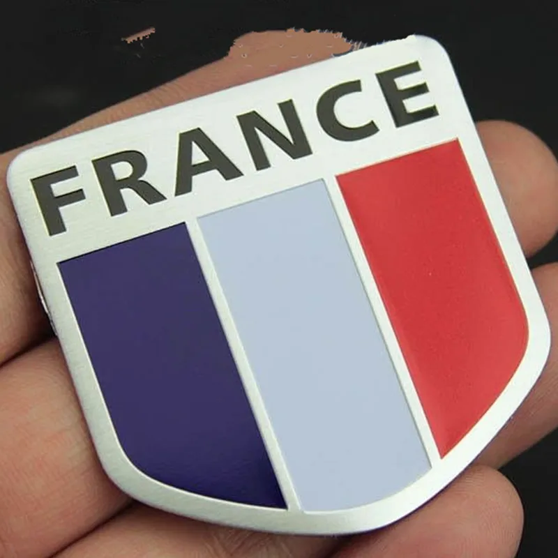 

Metal New france Car Body Trunk Lid Sticker Badge shield Emblems FIT for Peugeot DS Talisman 2016