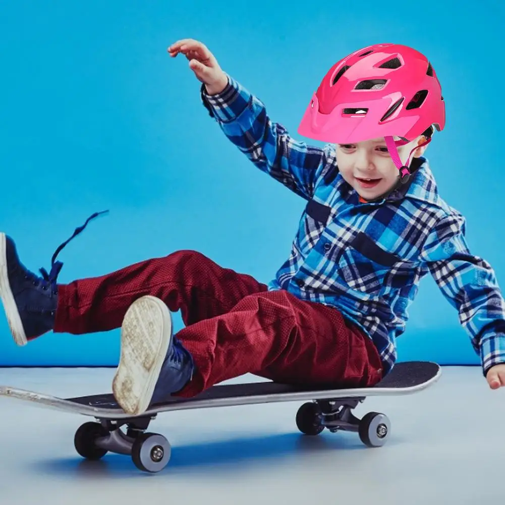 

Children Integrally-molded Bicycle Helmet Breathable Skating Helmet Kids Safe Cycle Helmets With Tail Light Casco Ciclismo
