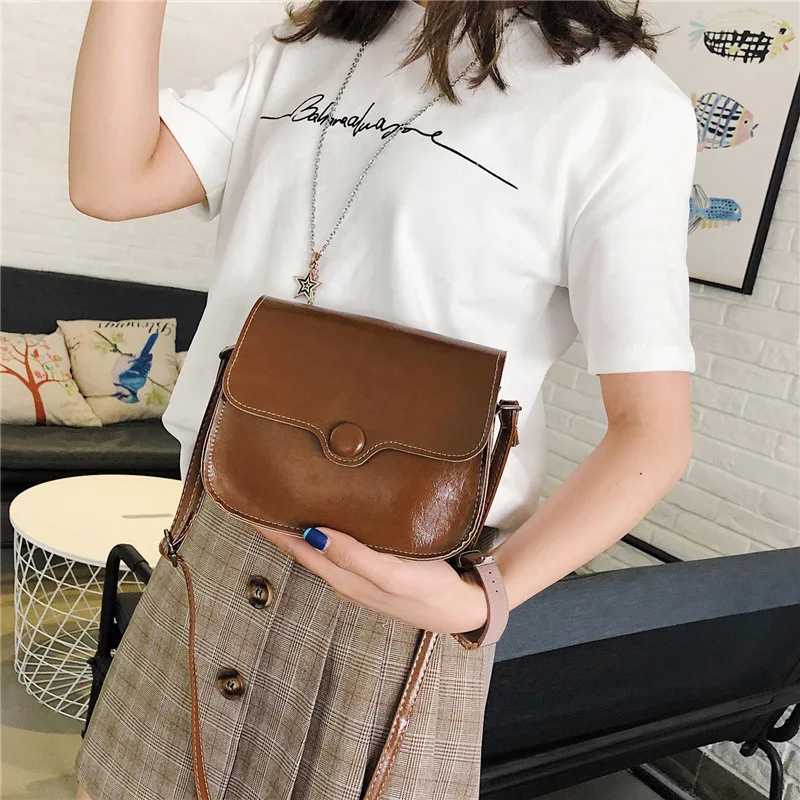 Женская сумка через плечо Youda повседневная однотонная в стиле ретро 2019 | Багаж и