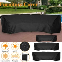 uv protector outdoor curved sofa cover waterproof patio garden furniture protective cover all purpose arc settee dust covers