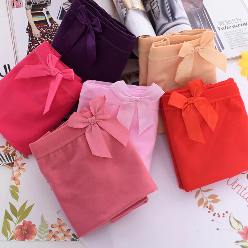 KL203 нижнее белье больших размеров женские бесшовные трусики с бантом удобные