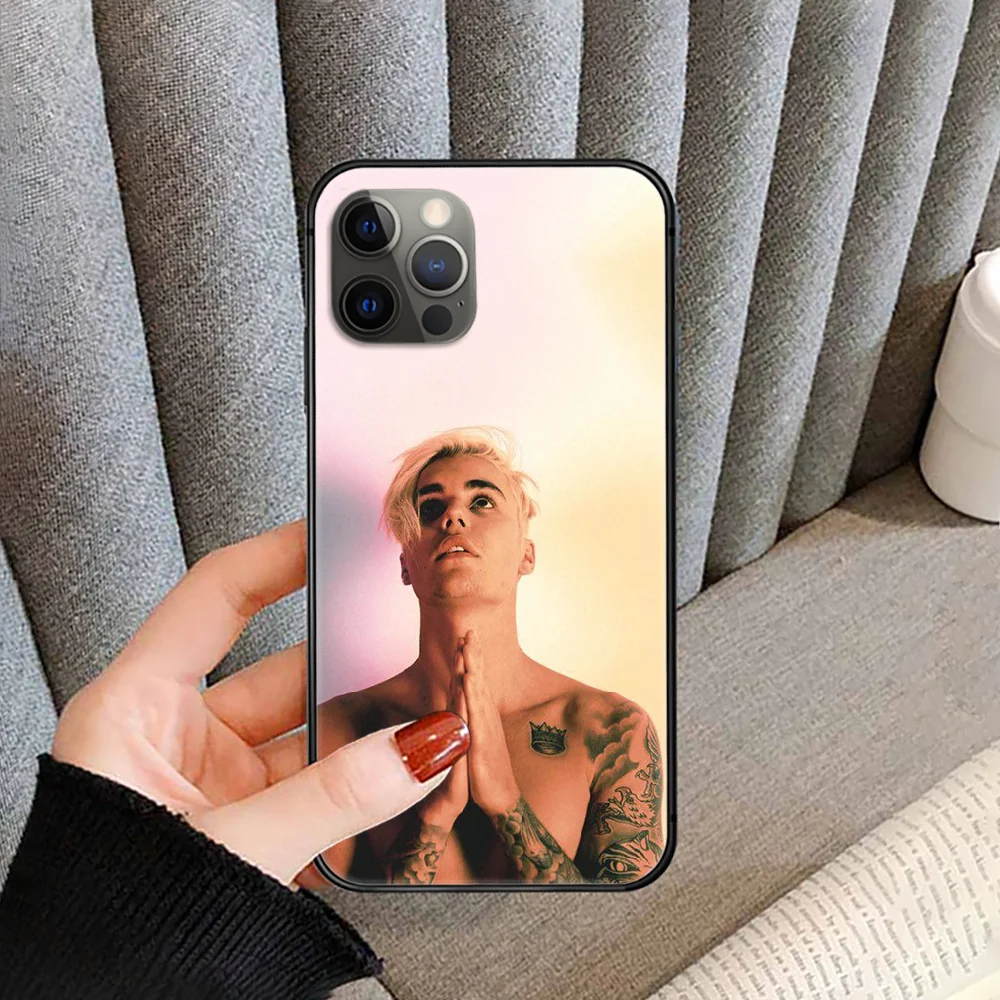 

Singer Justin Bieber Phone Case cover For iphone 5 5S 6 6S PLUS 7 8 11 12 mini X XR XS PRO SE 2020 MAX black waterproof fashion