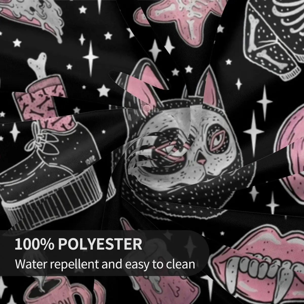 Хэллоуин кошка Харадзюку искусственная смешная жуткая элегантная накладка на