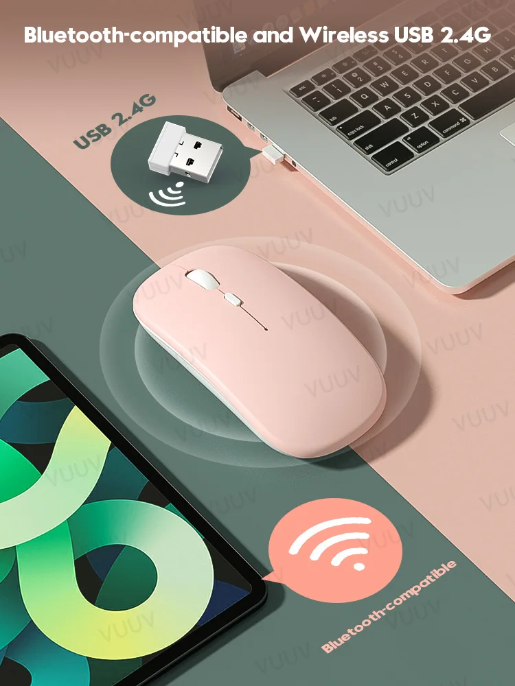 Мышь для iPad перезаряжаемая мышь совместима с Bluetooth 6 7 8 поколения Pro 11 12 9 2018 2020 Air 2 3 4