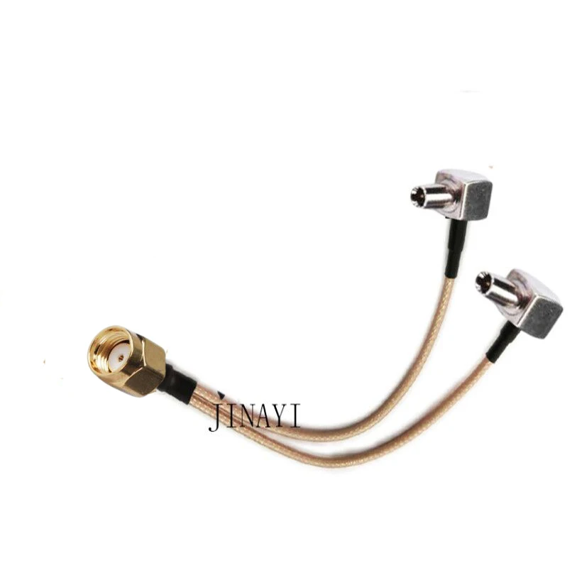 10 шт. кабель удлинитель со штекером на 2 штекера TS9 RF RG316 Pigtail Y 10/15/20/30/50 см/1