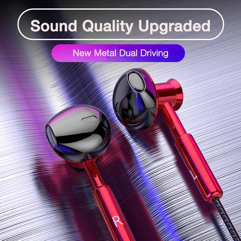 

Wired Headphones In-ear Hi-Fi sport game Headsets 3.5mm Metal Headset Phone Earphone Stereo Earphones With Microphone For Xiaomi