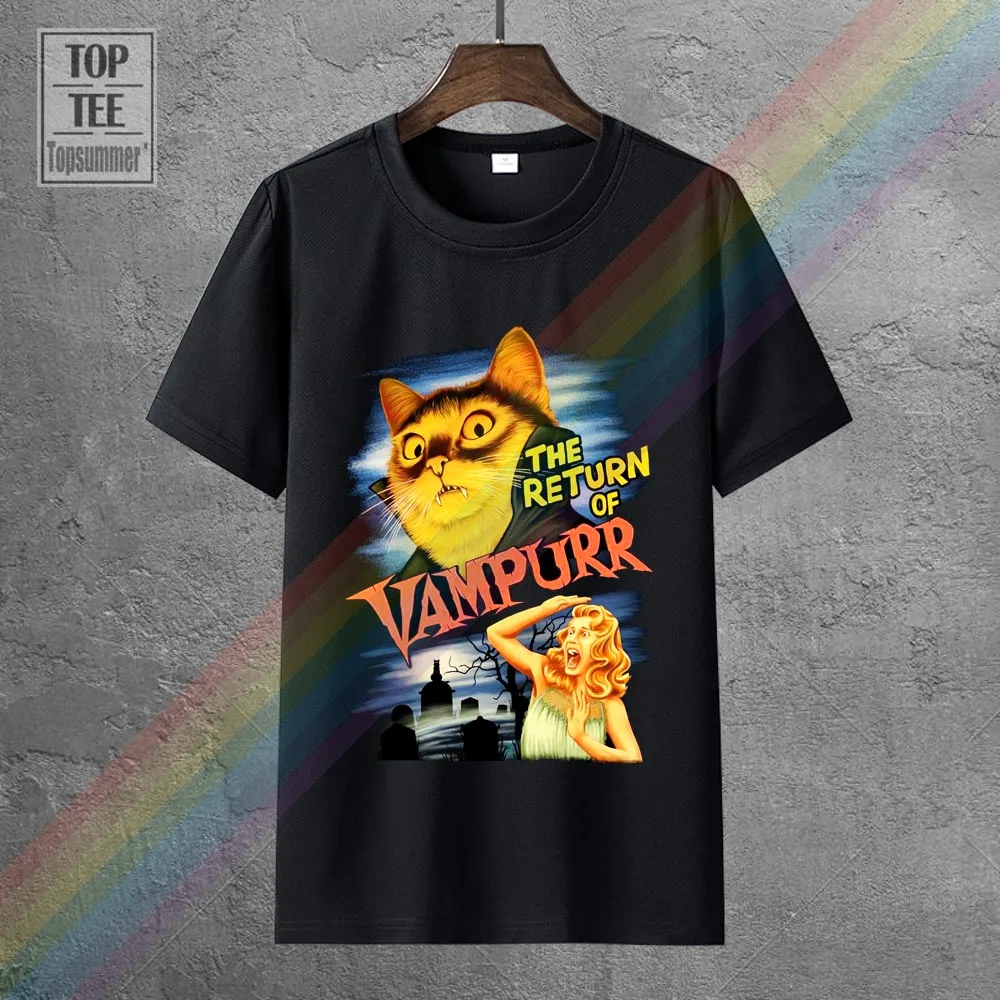 

The Return Of Vampurr Tshirts Goth Retro Skull Tee-Shirt Fashion Gothic Emo T Shirt Punk Horror Hippie T Shirts