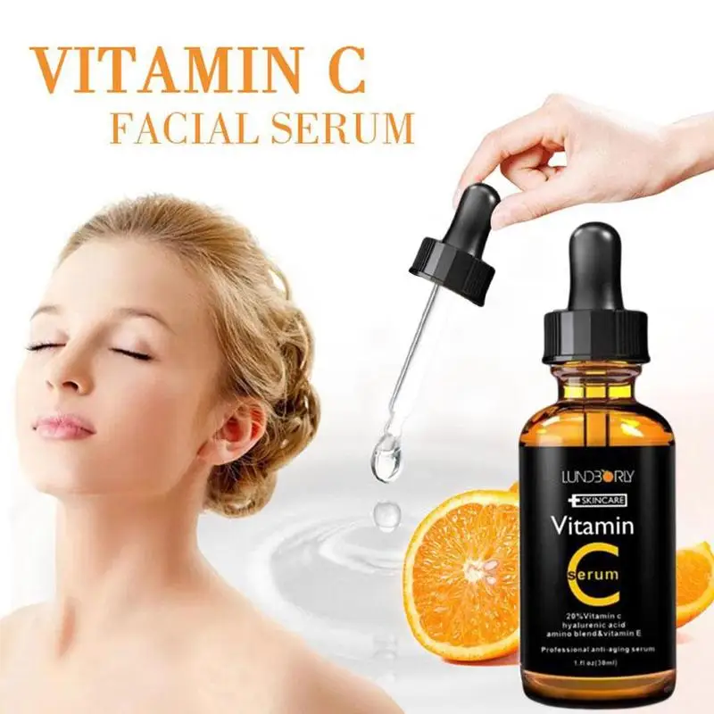 30ml Vitamin C Serum Organic Moisturizing E Lifting Whitening Skin Anti Firming Essence Care Face L6D8 | Красота и здоровье
