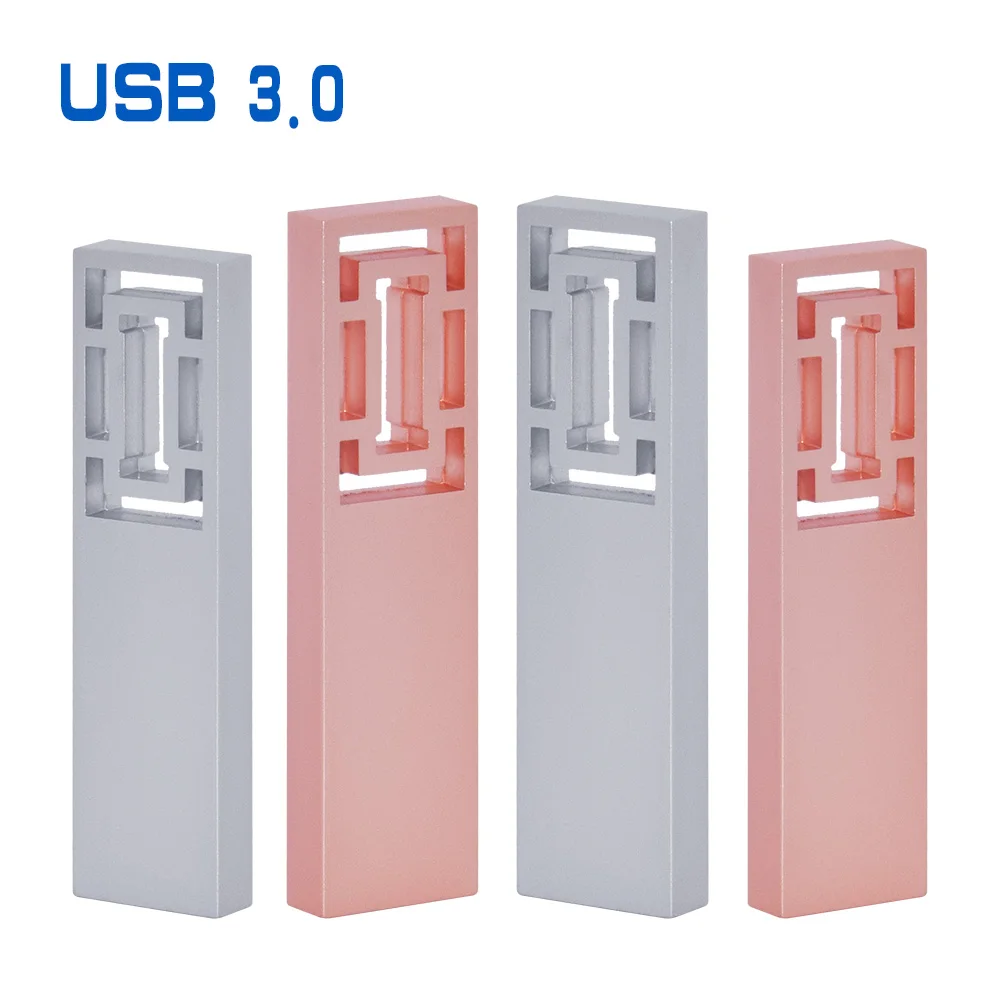 Металлическая Флэшка высокая скорость 128 ГБ реальная емкость 8 16 32 64 с