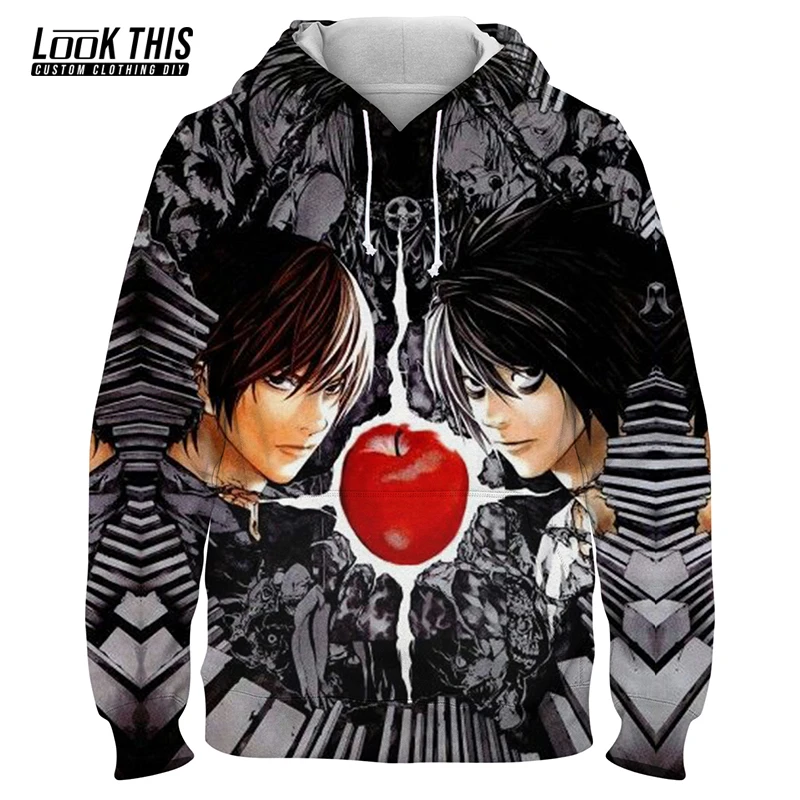 

Death Note Misa Gothic Long Sleeve Pullover 3D Print Women's Hoodies Tops for Female Spring Autumn 2021 Hooded Sportswear Hoody