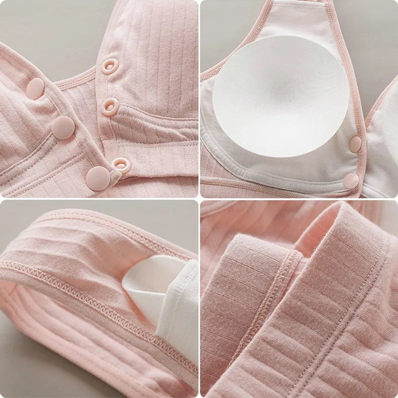 

Laamei Maternity Nursing Bra Vest Nursing Bras Clothes Pregnant Women Breastfeeding Bras Pregnancy Underwear Clothing Intimates