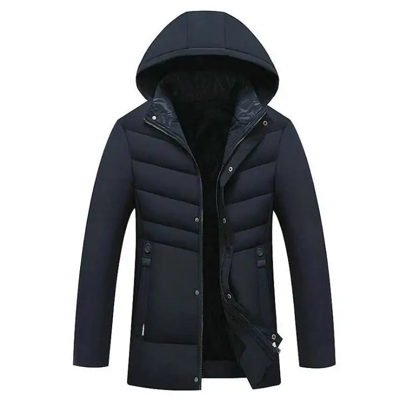 

2020 Men Winter Jacket Coat Hooded Warm Windproof Parkas Mens Thick Parka Casual Streetwear Slim Fit Outwear Male Overcoat