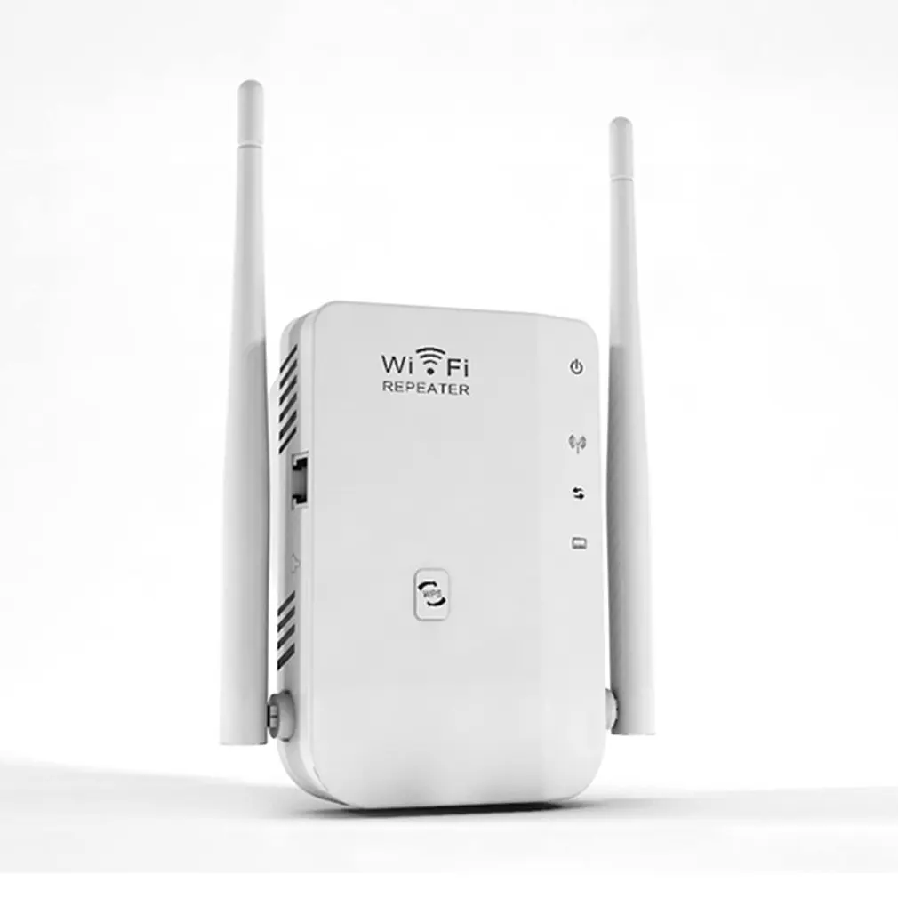 Wi Fi ретранслятор с двойной антенной 300 м усилитель беспроводного сигнала