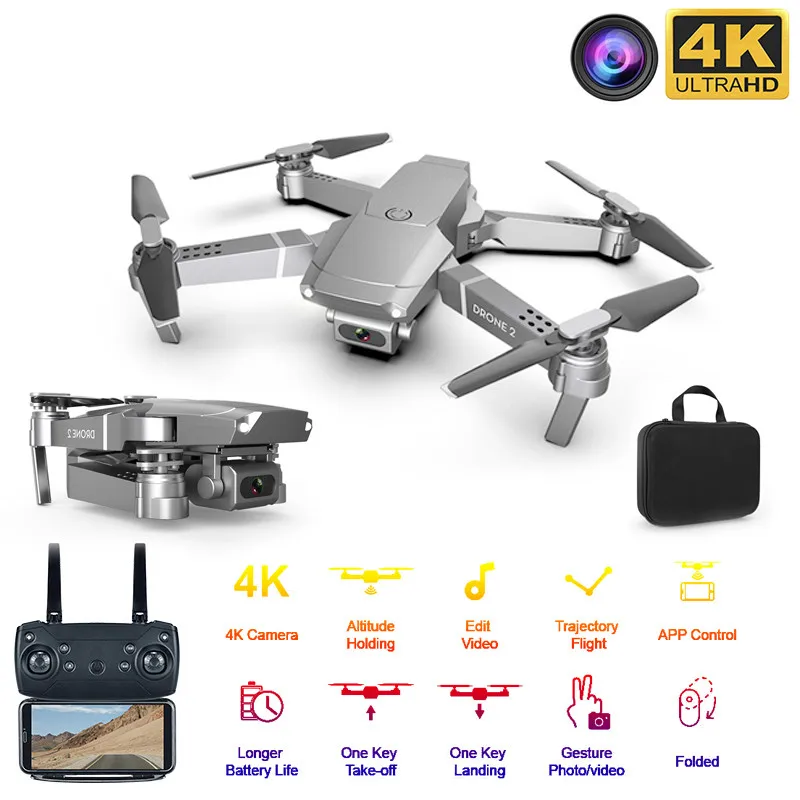 E68 складной Профессиональный Дрон с камерой 4K HD селфи WiFi FPV широкоугольный