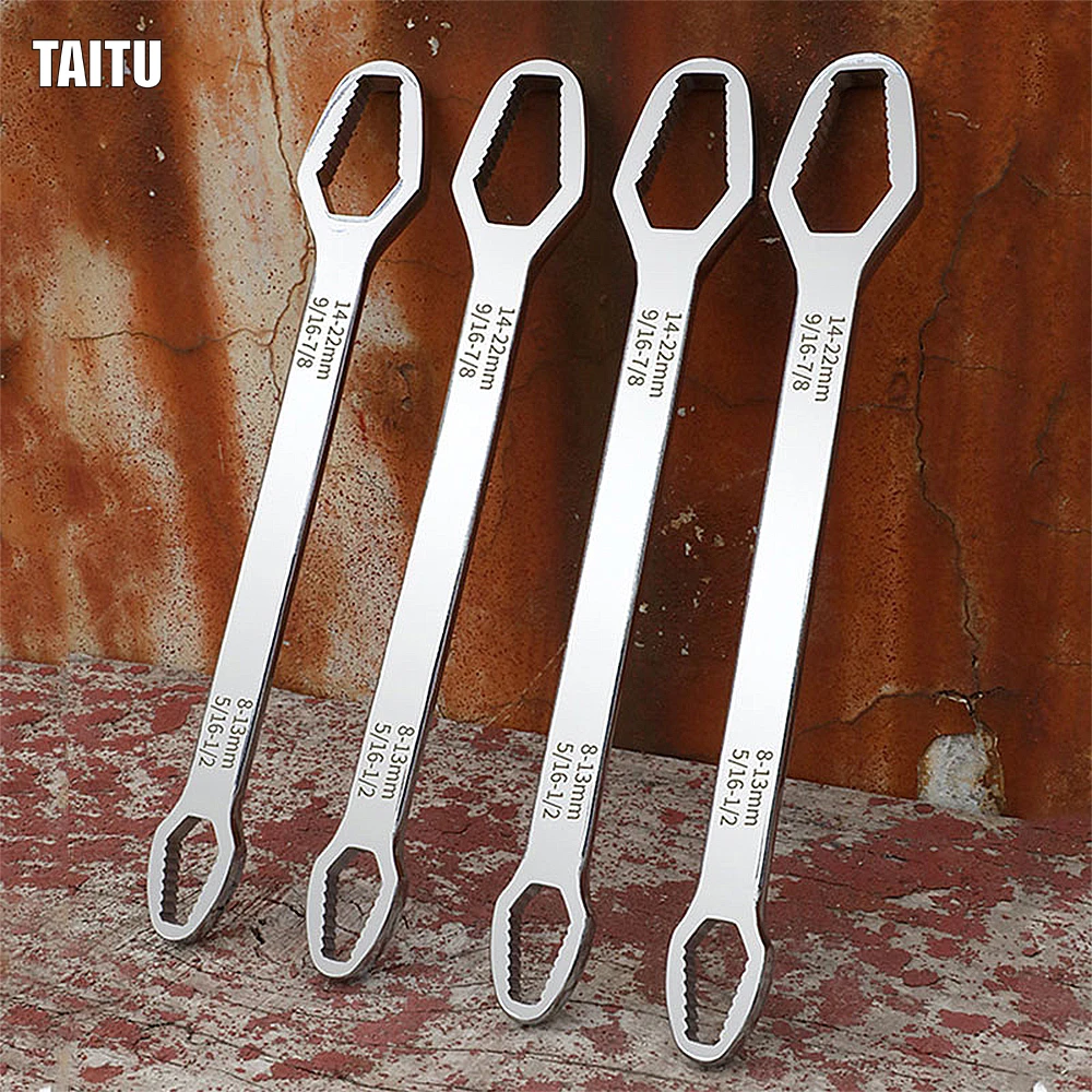 

Universal Torx Wrench Adjustable Glasses Wrench 8-22mm Ratchet Spanner for Bicycle Motorcycle Car Repairing Tools