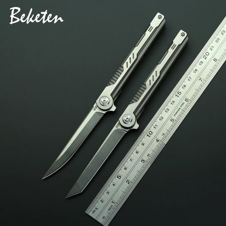 Складной нож BEKETEN Shadow M390 титановая ручка походный охотничий рыболовный