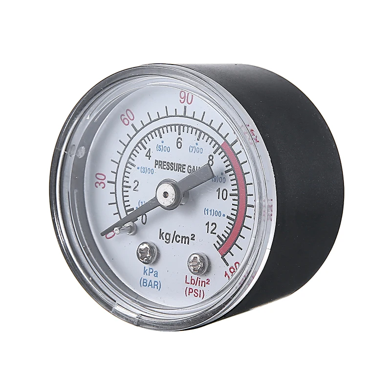 Новинка 0 1/8 psi 12 бар дюйма мужской резьбовой стандартный манометр для измерения