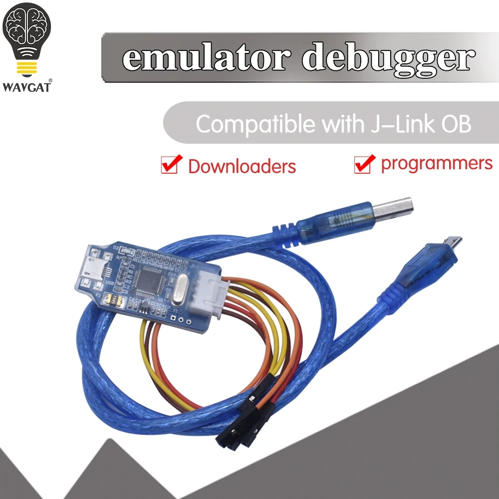OB ARM Emulator Debugger Programmer Downloader Замена V8 SWD M74 для Arduino J Link с кабелем Micro USB 4 Pin Jumper