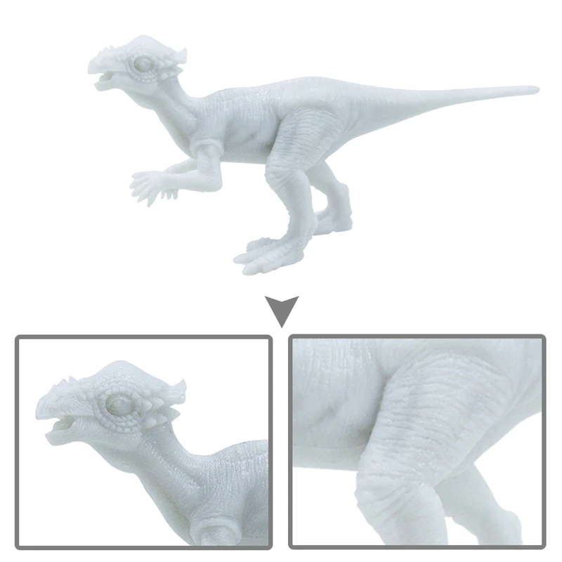 

41Pcs Diy Doodle Dinosaur White Dinosaur Model 3D Hand-Painted Coloring Tyrannosauru