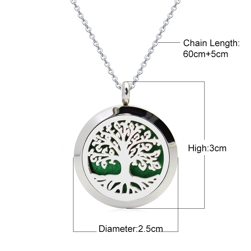 BOSHI аромамасляный медальон Ожерелье Магнитная Нержавеющая Сталь ароматерапия