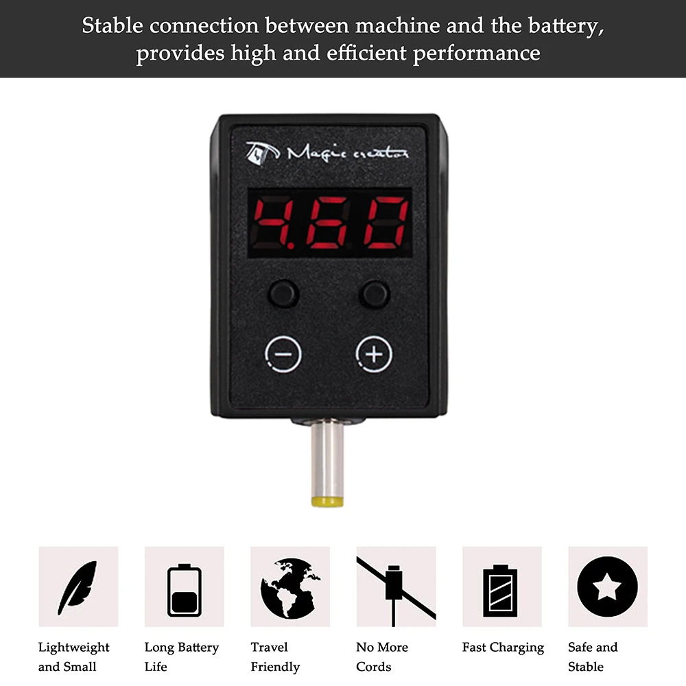 Профессиональный комплект для тату-машинки с мини-беспроводным блоком питания