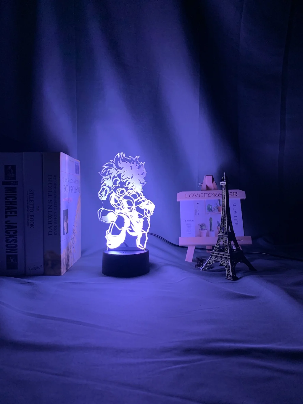 

Midoriya Izuku Figure Nightlight My Hero Academia Led Night Light 3D Lamp Cool Birthday Gift for Kids Bedroom Decoration