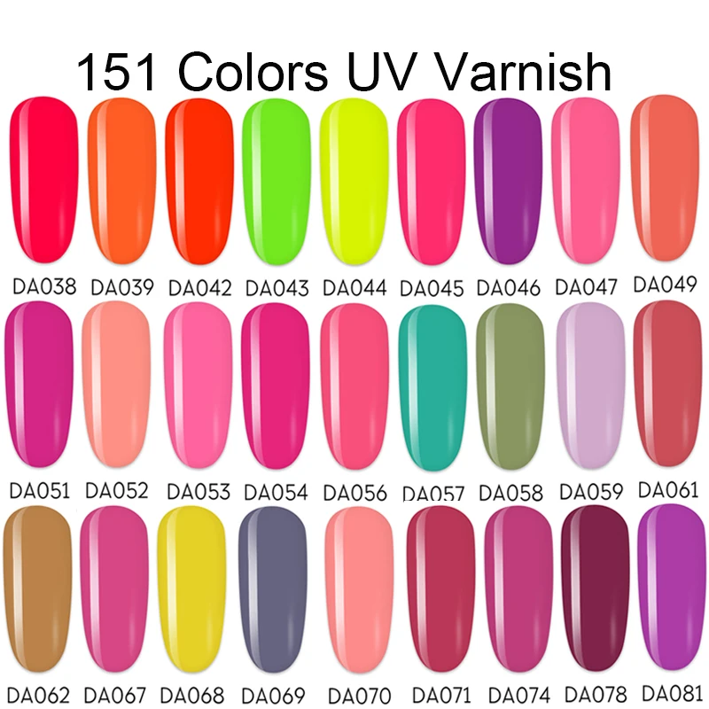 Светодиодный УФ-Гель-лак для ногтей 151 чистых цветов | Красота и здоровье