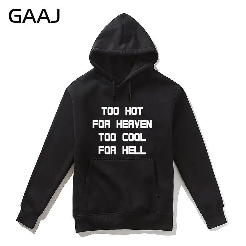 

Худи GAAJ с надписью «Too hot for heaven too cool for hell»