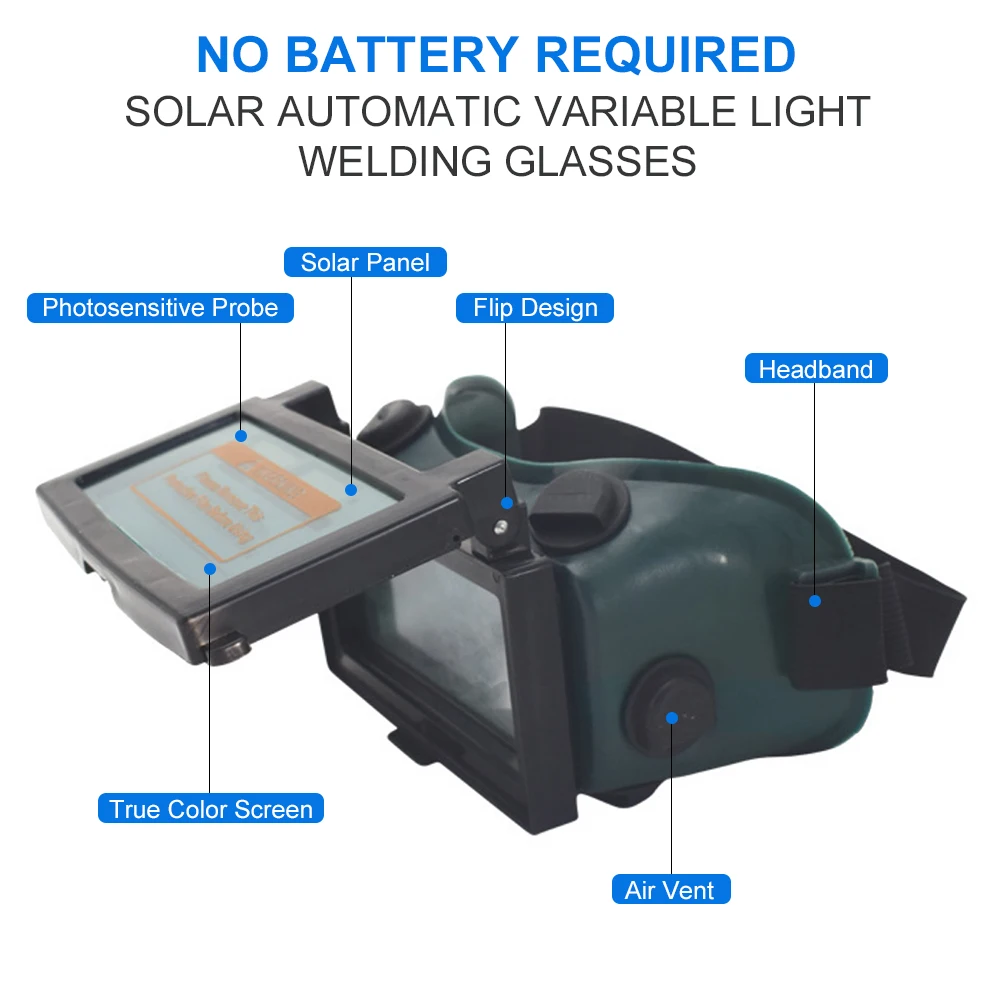 Солнечные автоматические сварочные очки с переменсветильник и двойным
