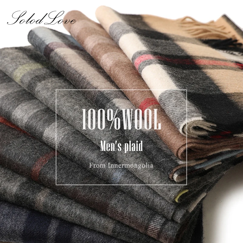 Зимний шарф Женский кашемировый мужские тёплый платок шерстяные шарфы Модный