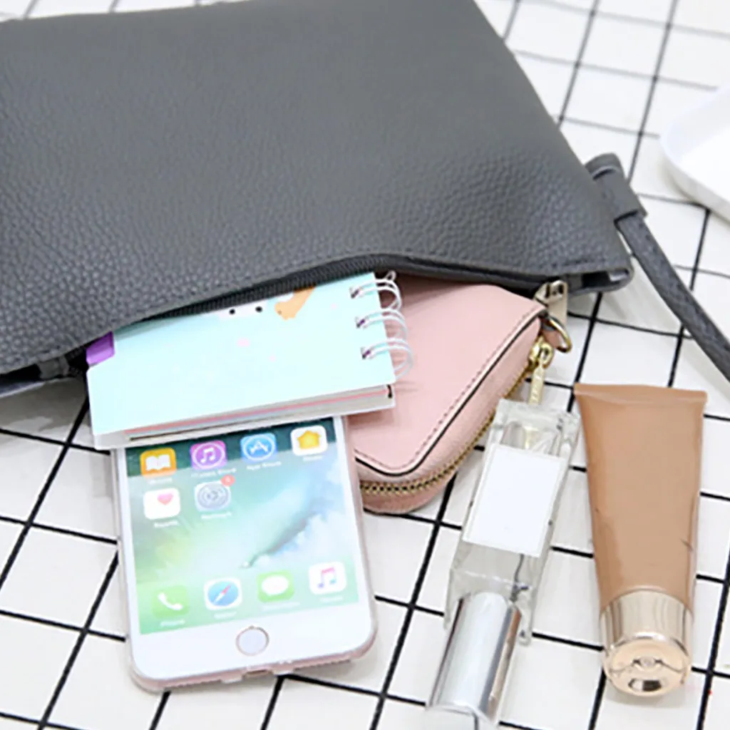 35 # модные женские туфли кожаные четыре части плеча Сумка через плечо