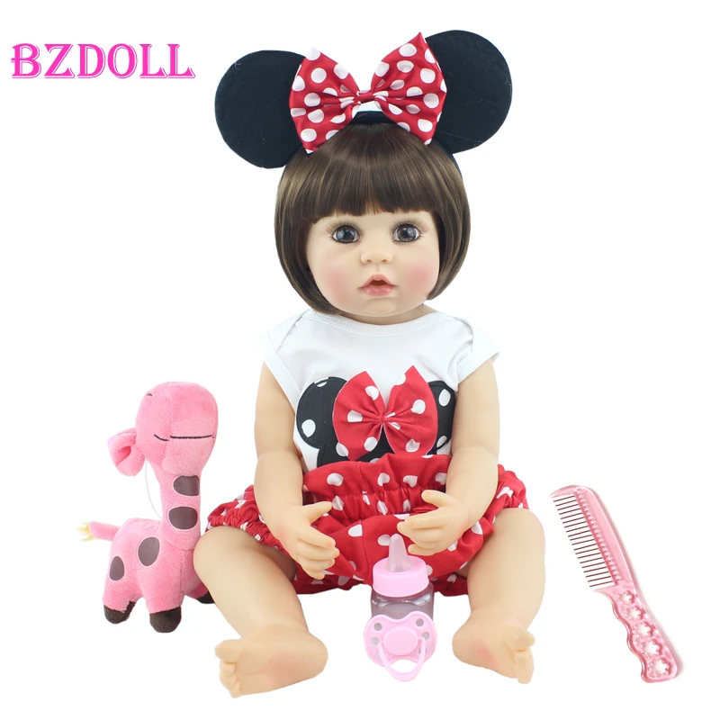 Мягкая силиконовая кукла-реборн BZDOLL Реалистичная виниловая кукла для