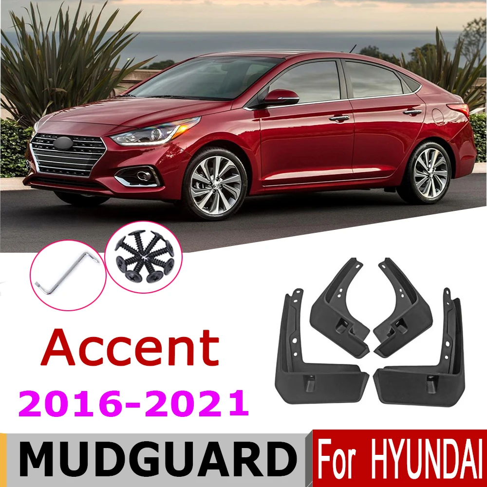 

Брызговики для Hyundai Accent 2016-2021 2020 2019 2018 2017