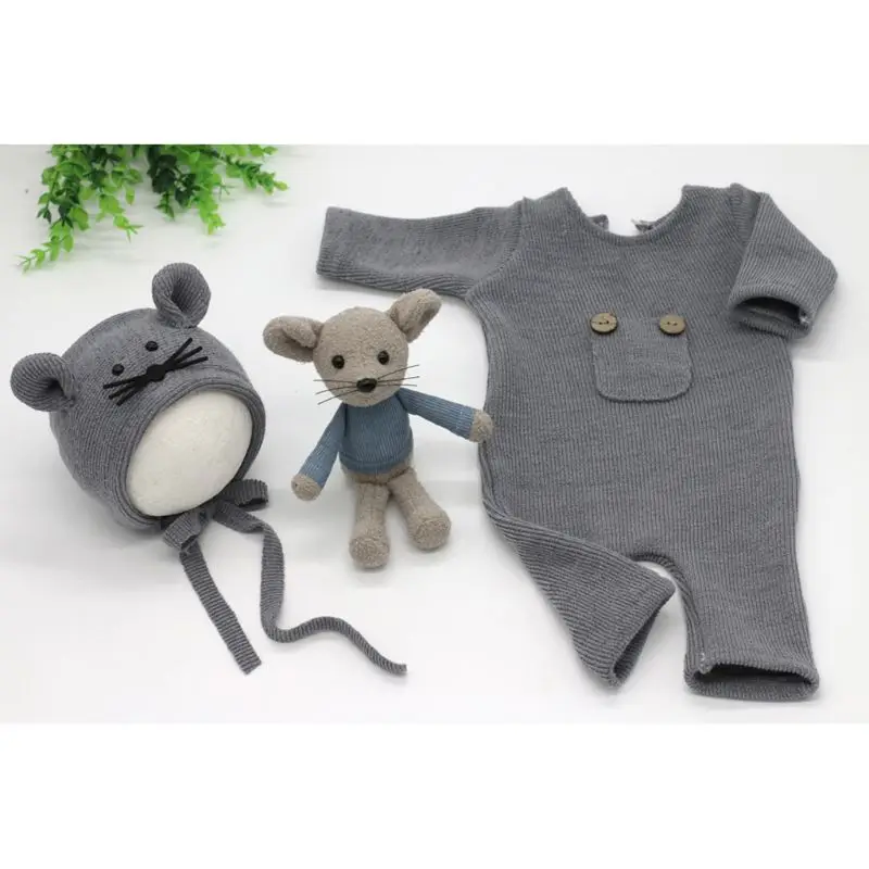 Трикотажный Хлопковый костюм для новорожденных 3 шт./компл. |