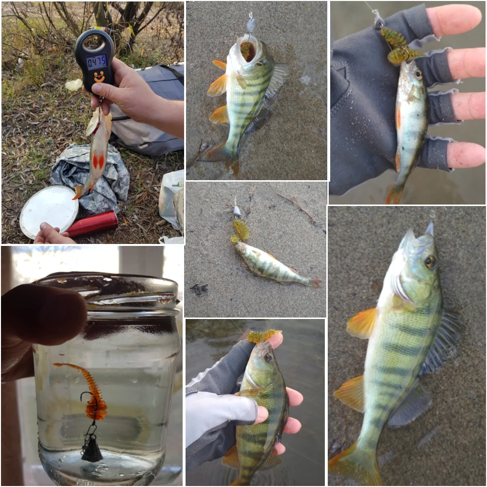 JOHNCOO UL Fishing Floating Fishing Lure TPR Soft Silicone Lure 0.85g 1.3g Soft Bait 12pcs Swimbaits UL Jigging Lure Trout Lure