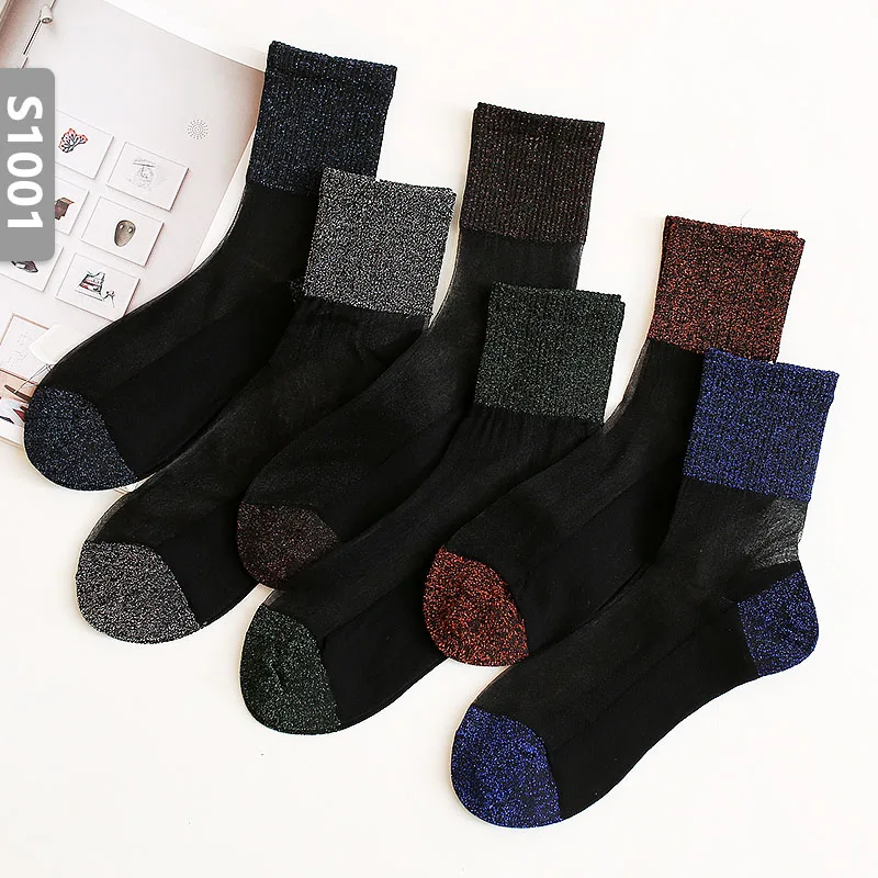 HYRAX Цветочные носки 5 пар случайных отправки сексуальные кружева летние женские