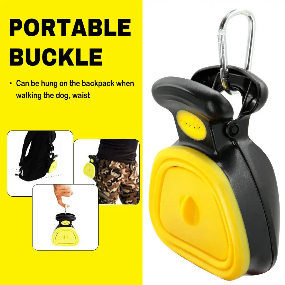 

Dog Pet Travel Foldable Pooper Scooper With 1 Roll Decomposable bags Poop Scoop Clean Pick Up Excreta Cleaner