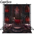 Capisco фон для фотосъемки с изображением Готический алтарь ужас, черепа фон Хэллоуин фото фотобудка студия реквизит