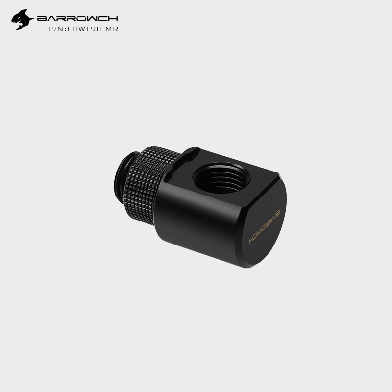 

Barrowch pc water cooling fittings connector 90 degree Rotary Adapter G1/4 male to female modding pc fitting FBWT90-MR