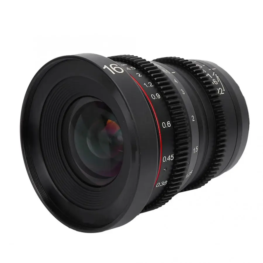 Meike 16 мм T2.2 объектив с ручным фокусом для Olympus M4/3 крепление беззеркальной