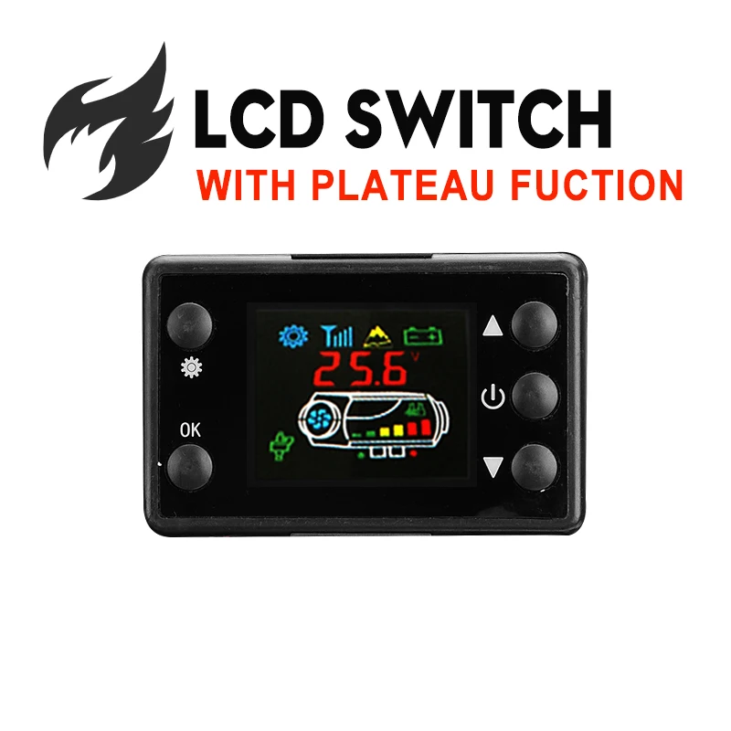 $71.82 8KW 12V 24V Car Heater All In One Air Diesels Heater Parking Heater With Remote Control LCD Monitor for Motorhome Truck Boat