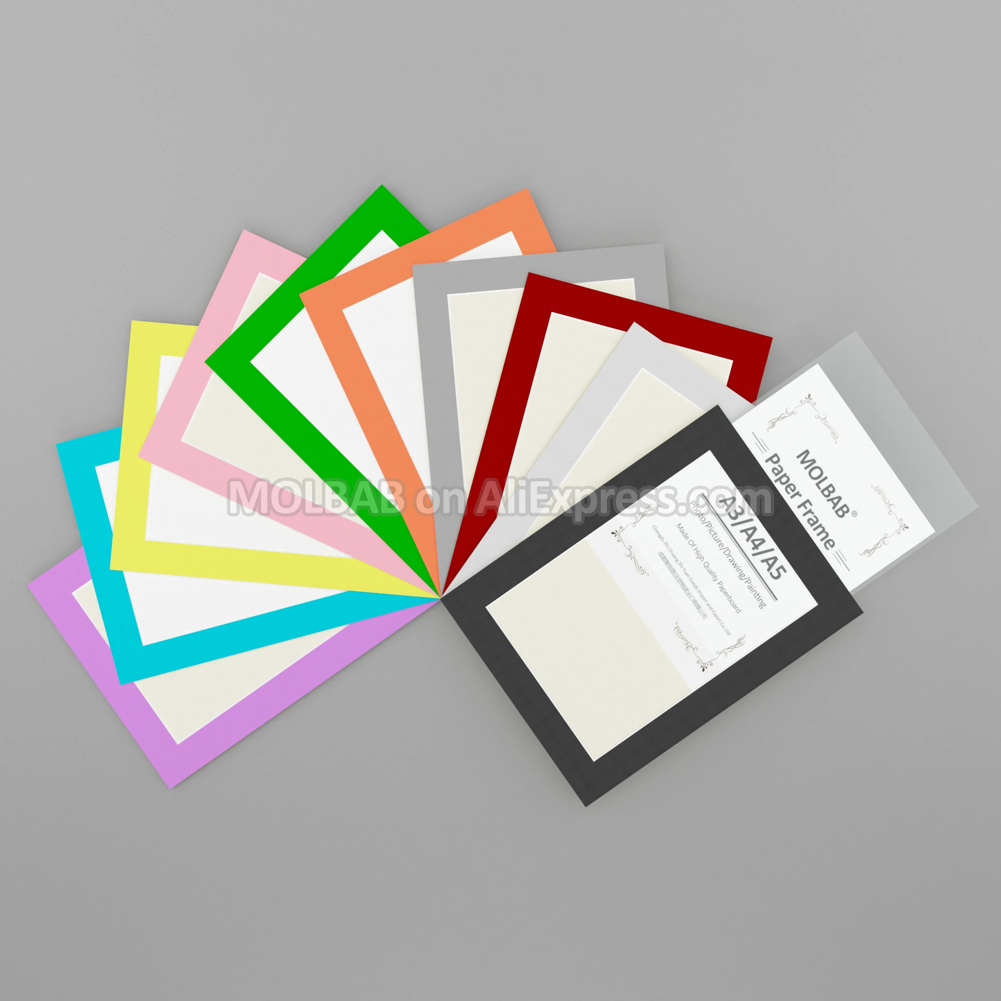 Бумажная фоторамка с подложкой