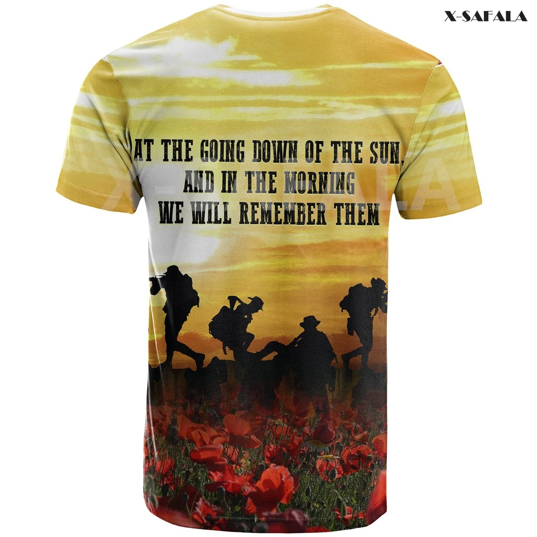 

Australia Aboriginal Naidoc Week Anzac Day 3D Fashion All Over Printed Round Neck T-Shirt Men Women Harajuku Casual Tee