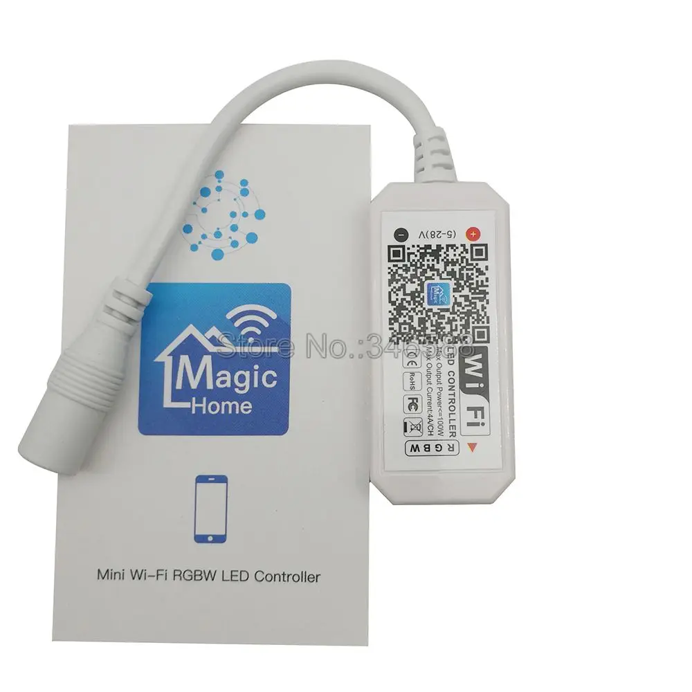 Magic Home Mini Wifi RGBW LED Control ler 5-24 В постоянного тока управление через приложение для