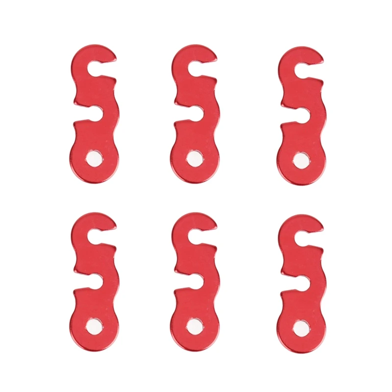 6 шт. алюминиевый сплав Guyline шнур регулировочный тент для кемпинга палатки