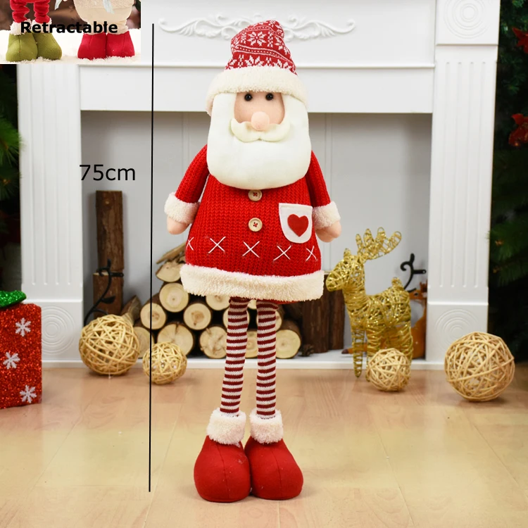 santa claus 208 Стоящий Большой Выдвижной Санта-Клаус/Снеговик/фигура оленя Рождественская елка украшения Дети Рождественские подарки натальный год - Цвет: santa claus 208